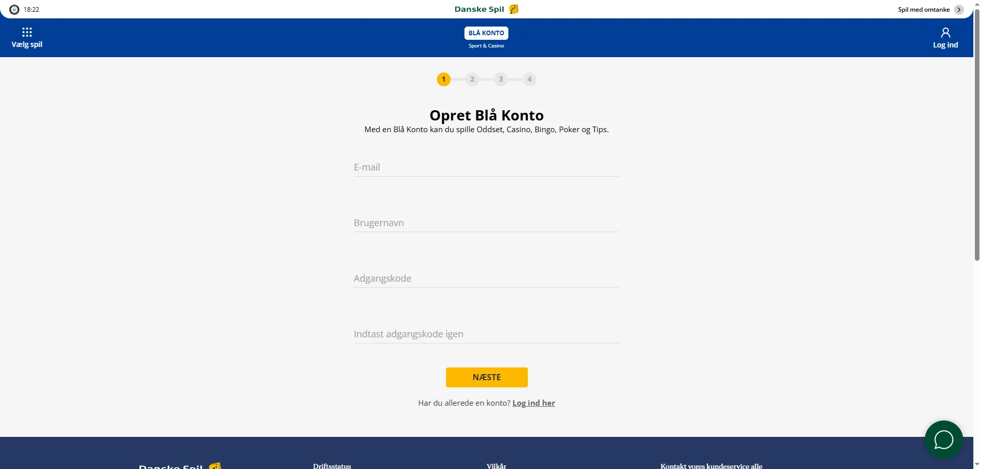 Opret konto hos DanskeSpil Casino – nem og hurtig registrering